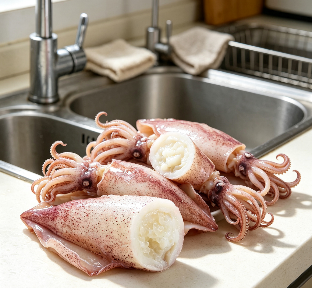 Fresh Raw Squid